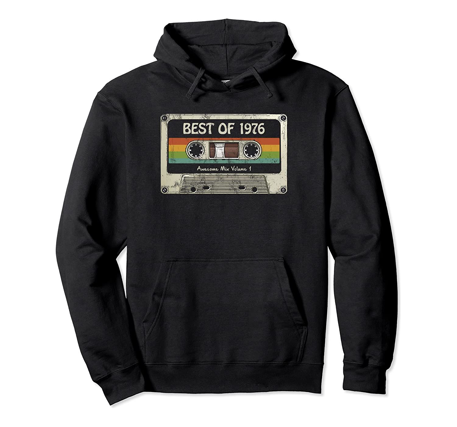 44 Years Old Made in 1976 Vintage 44th Birthday Cassette a1 Pullover Hoodie T-Shirt, Sweatshirt, Tank Top