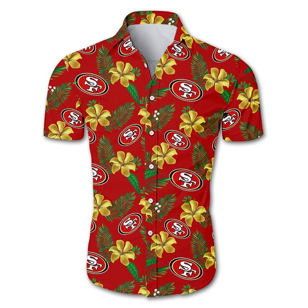 Beach Shirt San Francisco 49Ers Hawaiian Shirt Short Sleeve For Summer