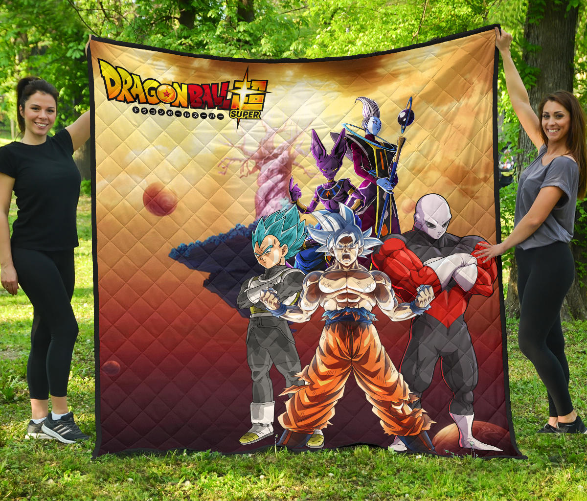 Dragon Ball Anime Premium Quilt | Db Super Saiyan Beerus Jiren Desert Quilt Blanket Na09702