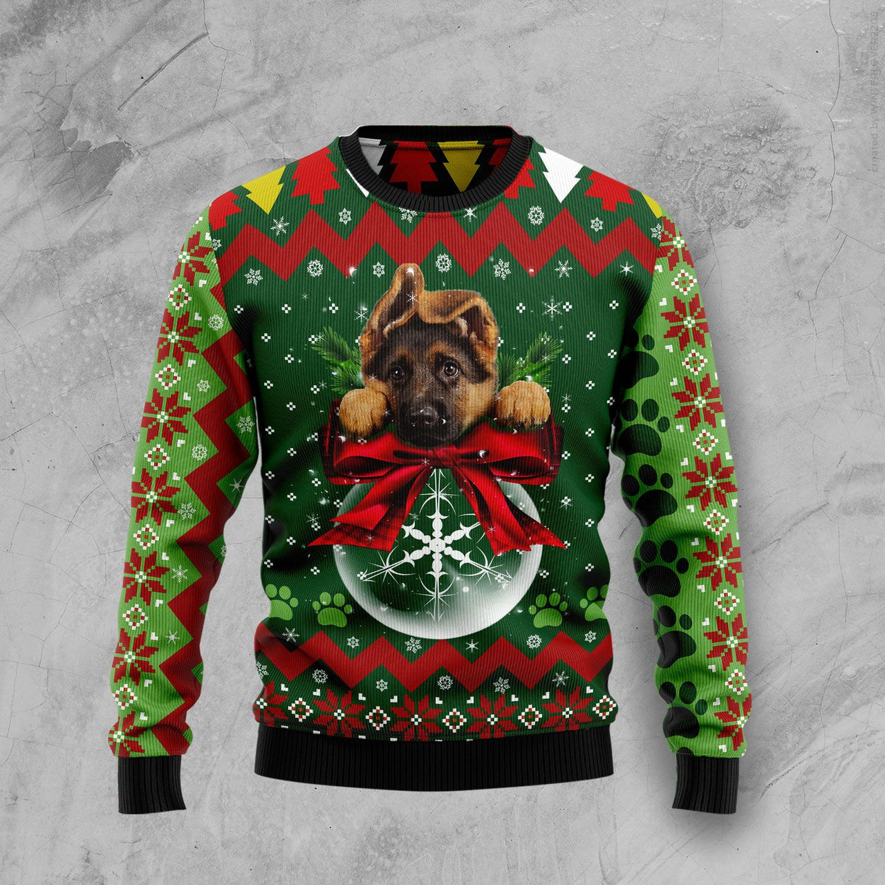 German Shepherd Ornament Ugly Christmas Sweater | Adult | Us1028