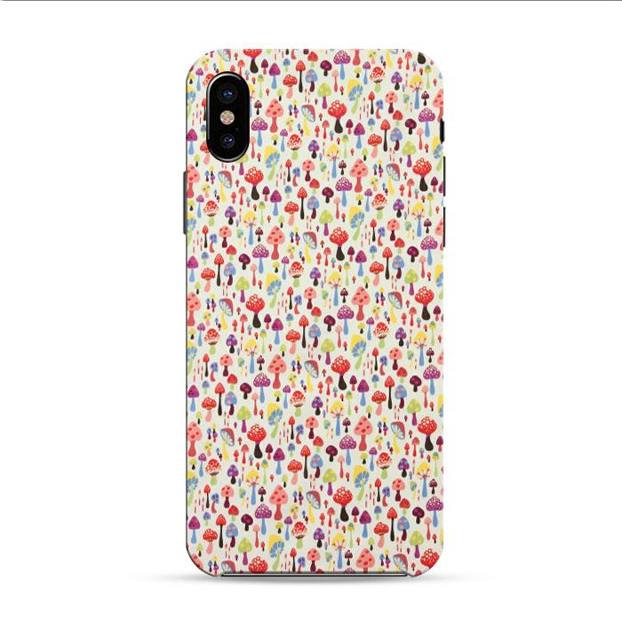 Mushroom Candy Light Pink iPhone XS 3D Case