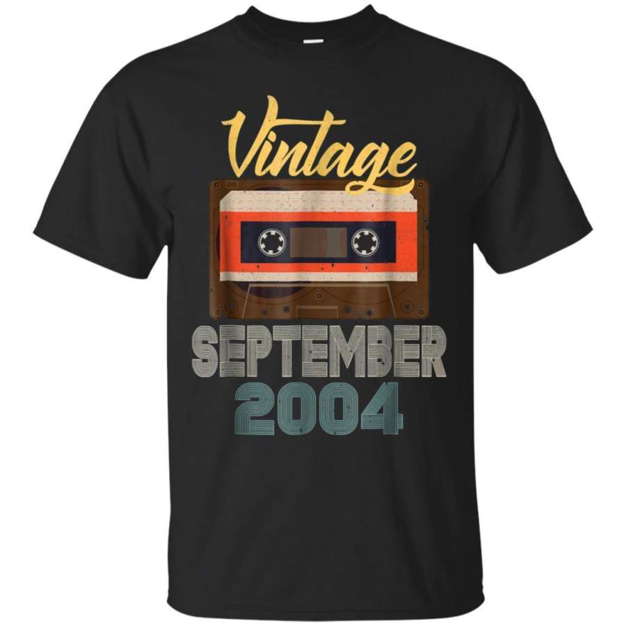 AGR September 2004 Birthday Gift Retro Vintage 14th Years Tshirt Jaq T-shirt