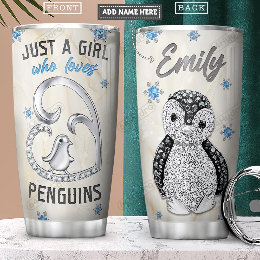 Penguin Lover Jewelry Style Personalized Pyr2701011Z  Stainless Steel Tumbler Travel Customize Name, Text, Number, Image