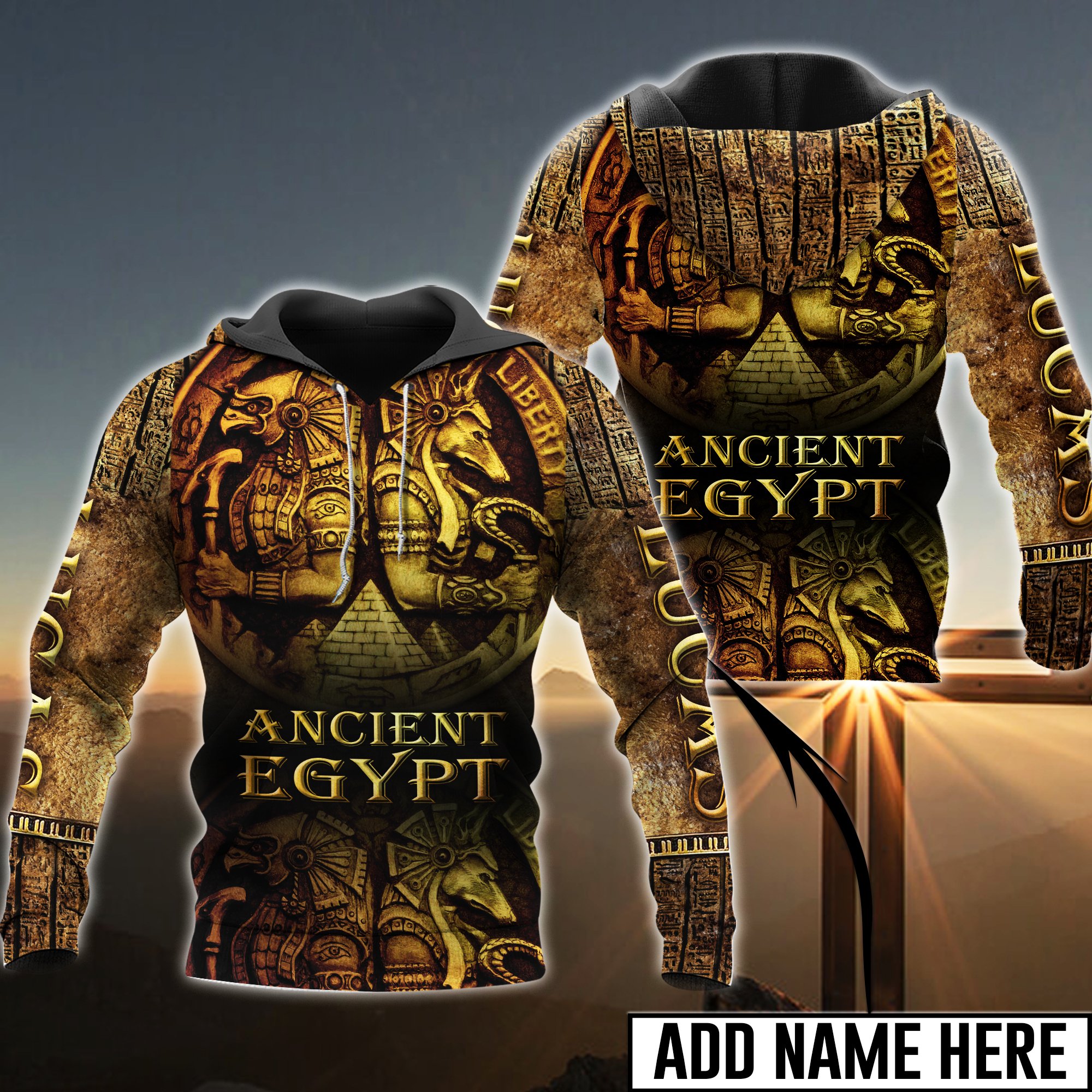 Ancient Egypt Gold Custom Limited – Hoodie – Owls Matrix