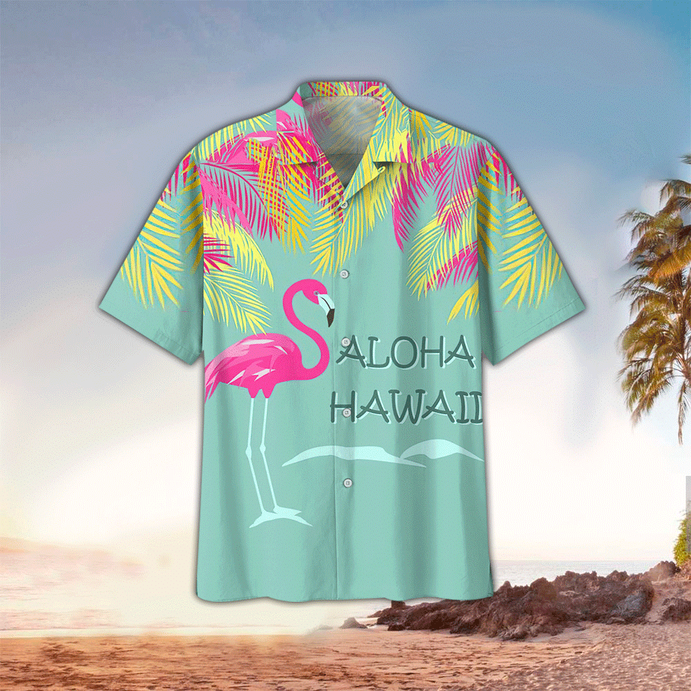 Flamingo Hawaii Lover Shirt Aloha Ha64420