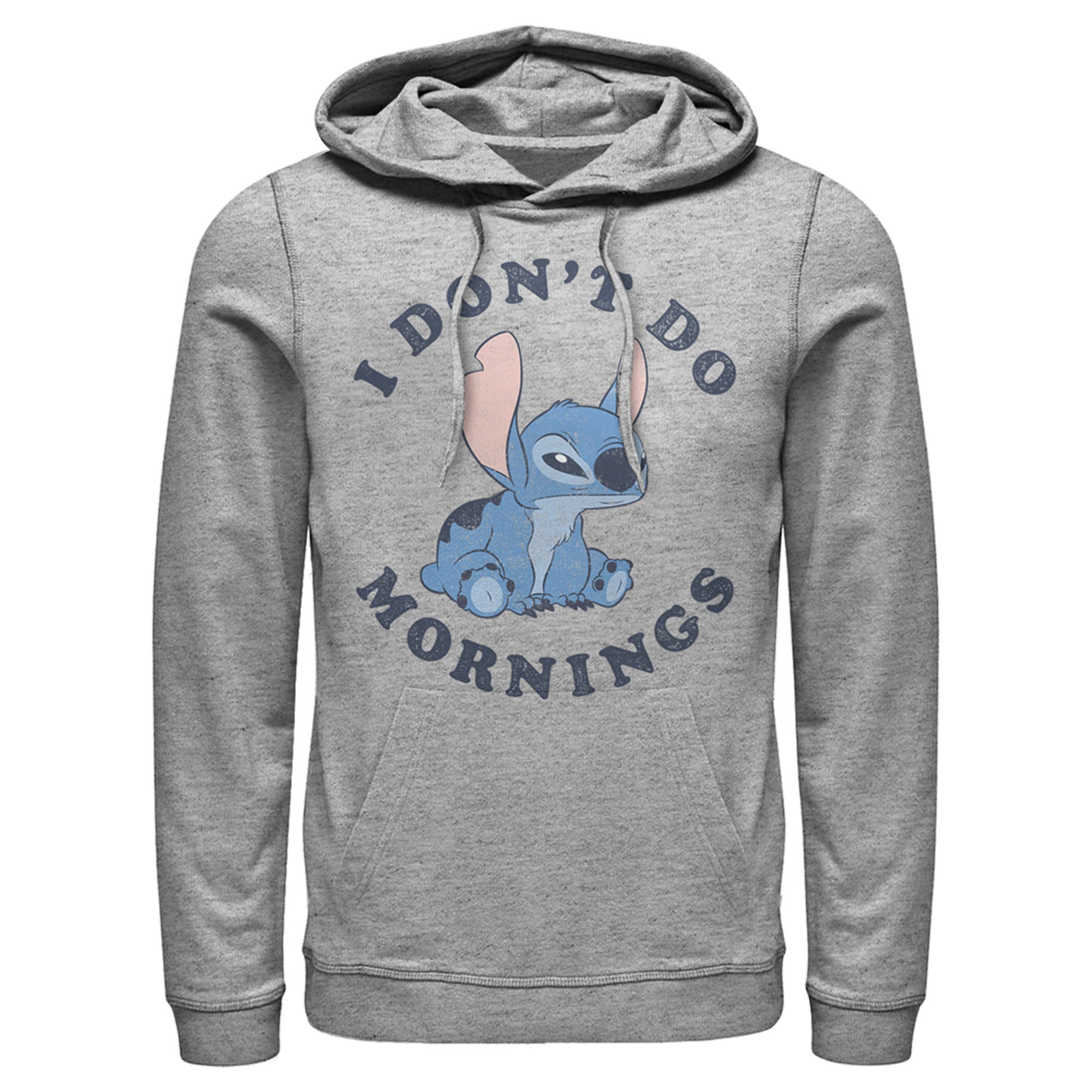 Men’S Lilo & Stitch Experiment 626 I Don’T Do Mornings Pull Over Hoodie