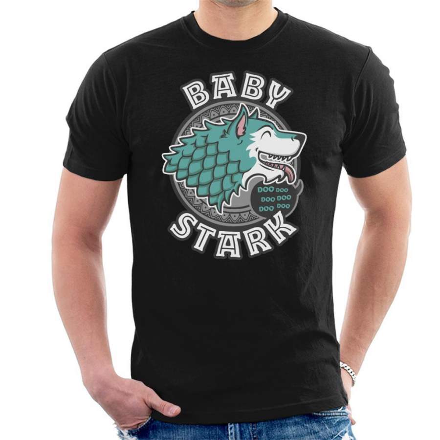 Baby Son Stark Baby Shark Family Game Of Thrones Men’s T-Shirt