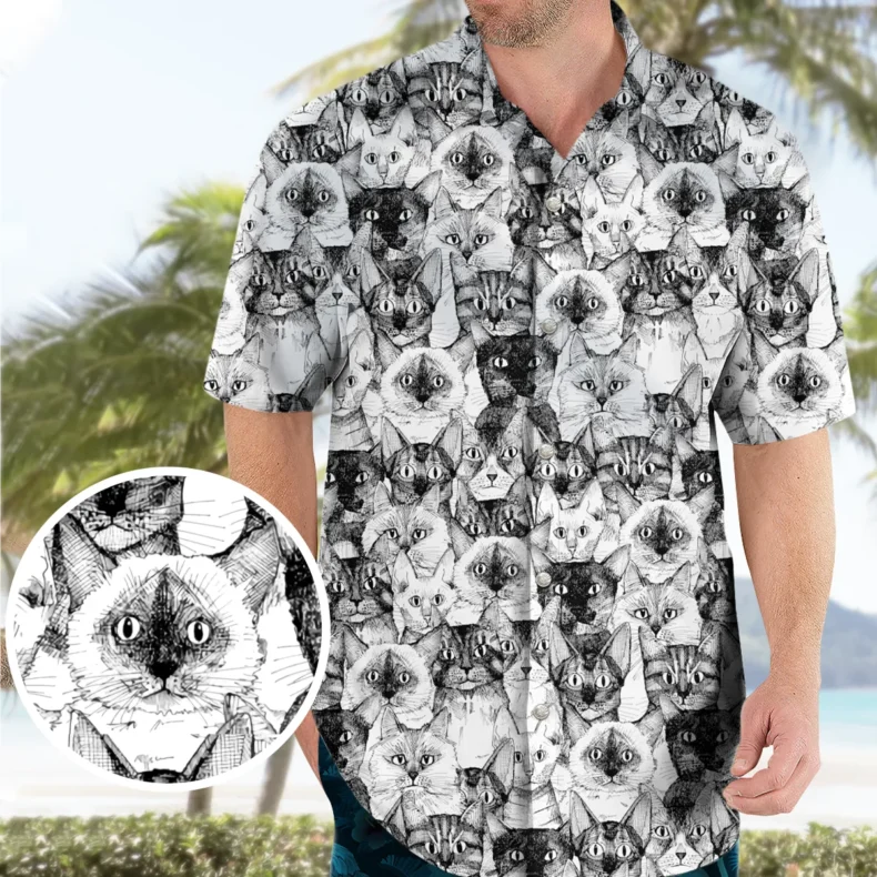 Just Cats Hawaiian Shirt