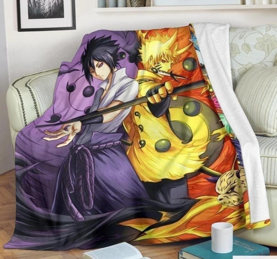 Sasuke Vs Naruto Super Power Premium Blanket LT03
