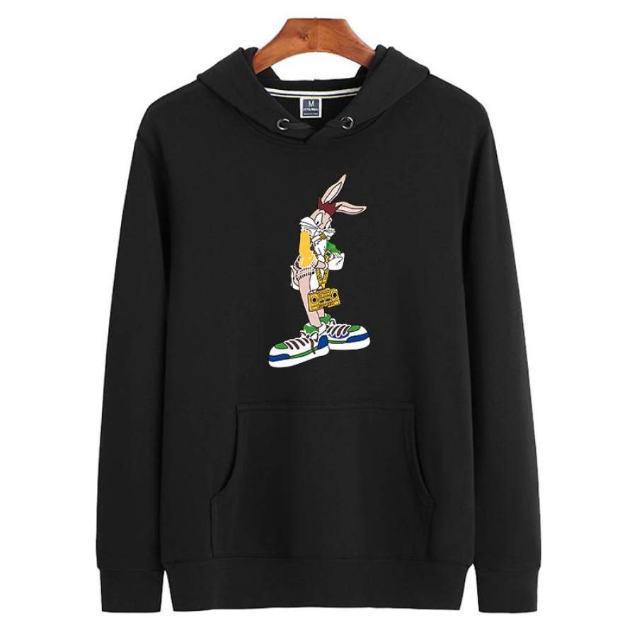 Rabbit Hoodie Sweatshirt with Rabbit Image Ideal Present