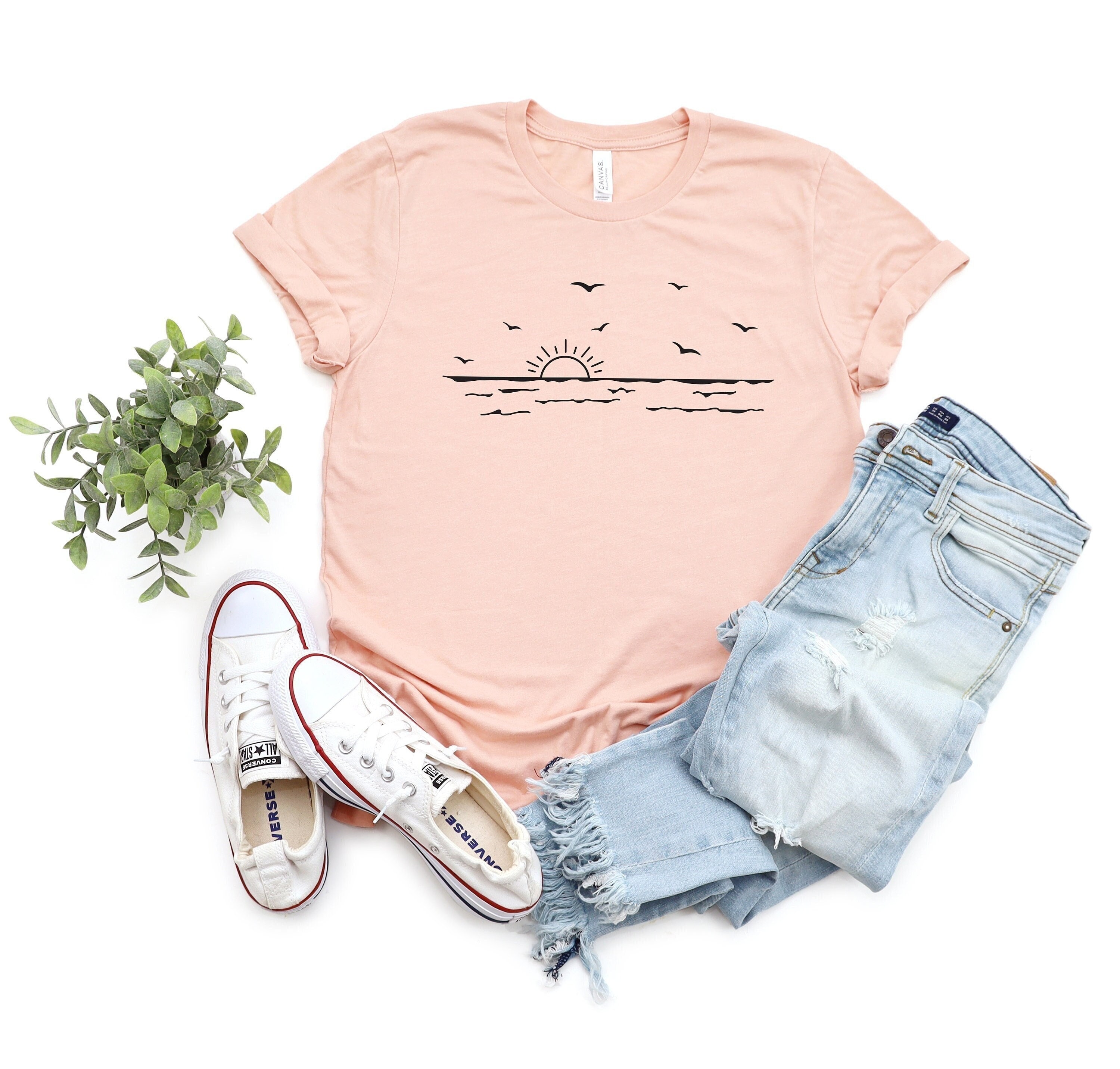 Sun Ocean Shirt, Sunshine Shirt, Summer Shirt, Beach Shirt, Vacation Shirt, Travel Shirt, Summer Time Sea Shirt, Sunrise Shirt, Sunset Shirt