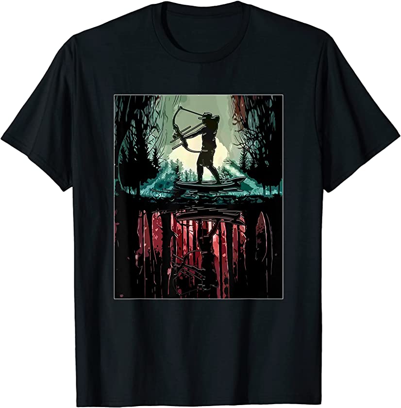 Vintage Jungle Aesthetic Bowfishing T-Shirt