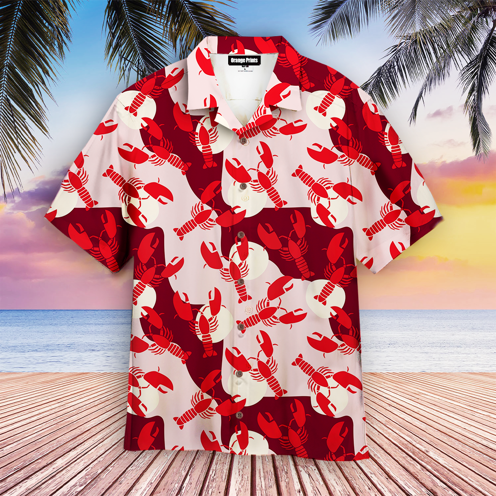 Retro Lobster Hawaii Shirt For Men Women Ha1536