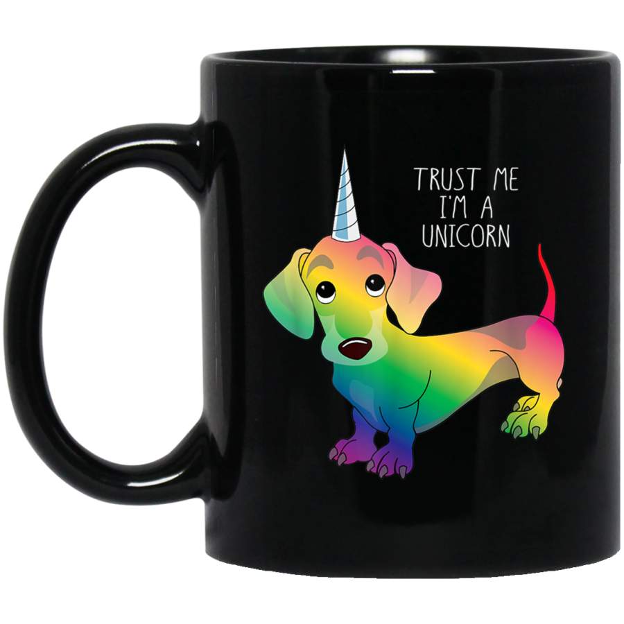 WEINER DOG WEINERCORN  Funny Dachshund Unicorn Mug