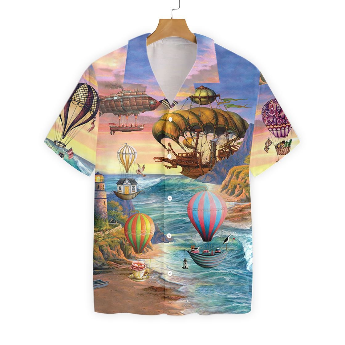 Air Balloon Steampunk 1611 Hawaii Shirt Ha104723