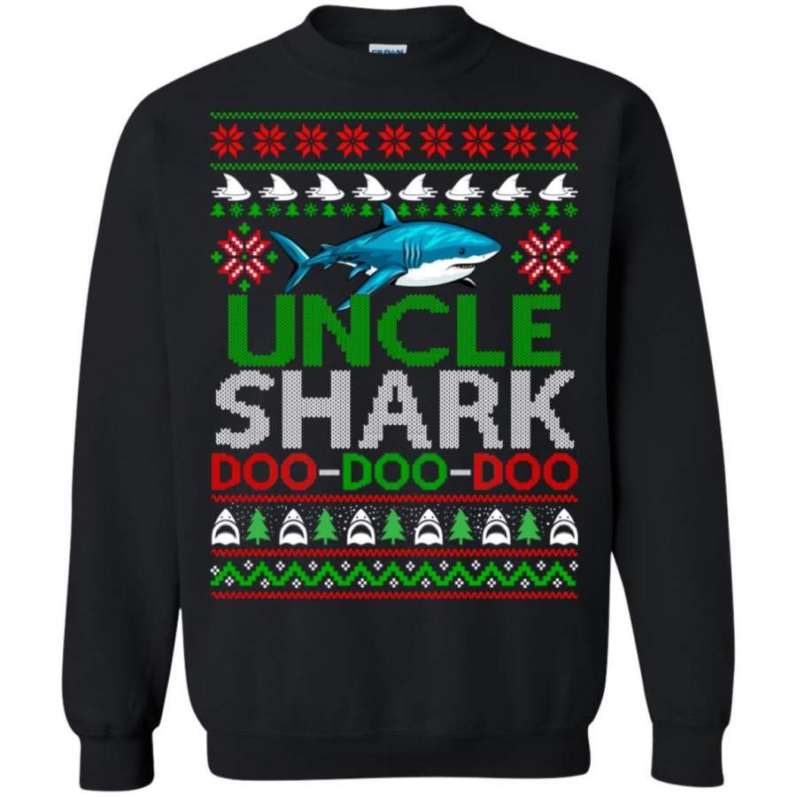 AGR Uncle shark Doo Doo Doo Christmas sweatshirt