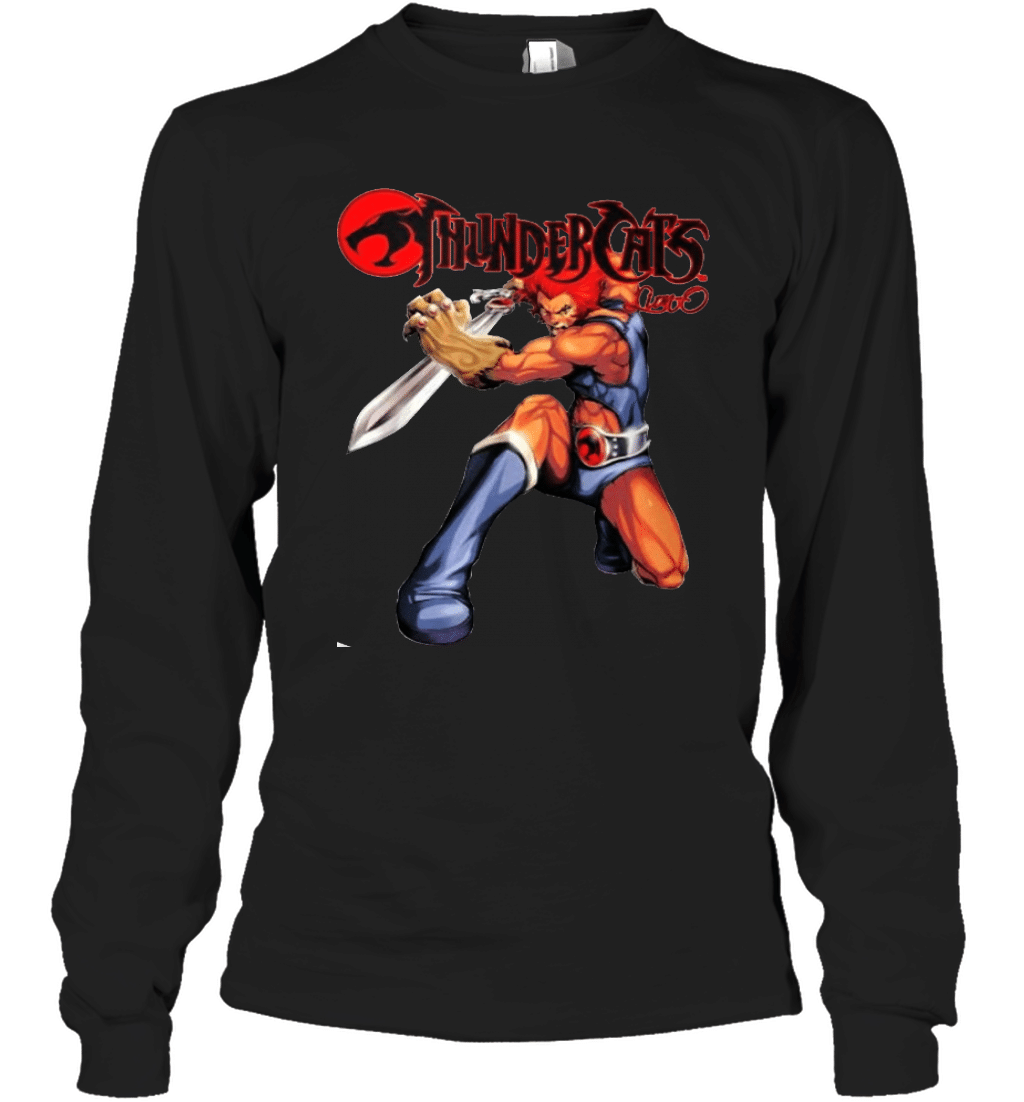 Thundercats Lion O Official Mens White Long Sleeve