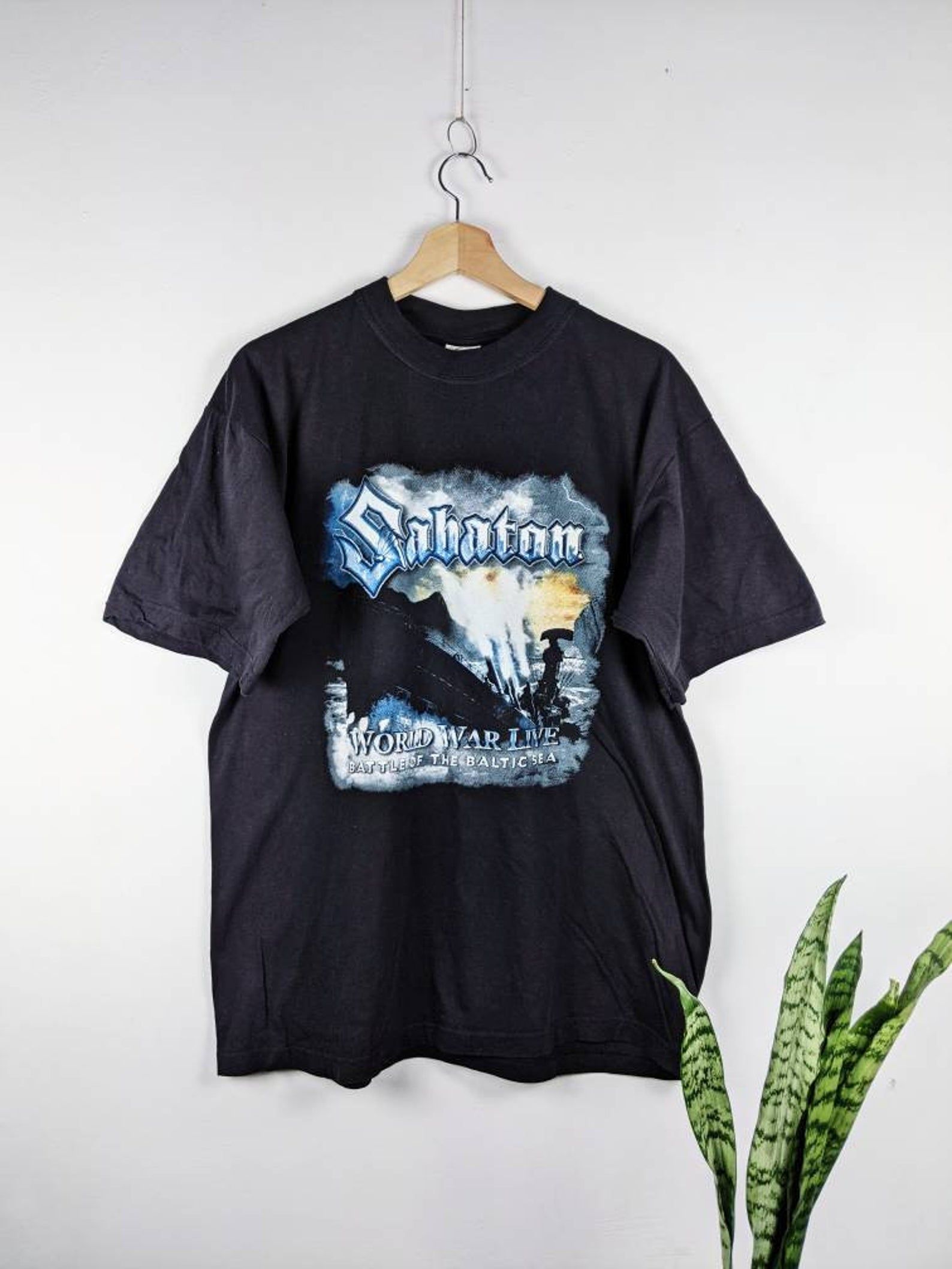 Vintage Sabaton Merch T-Shirt 90S