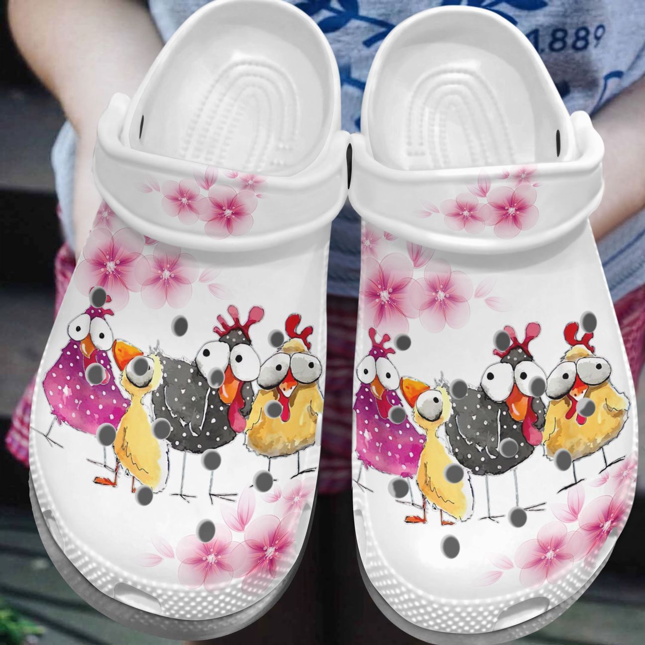 Chicken Personalized Clog, Custom Name, Text, Color, Number Fashion Style For Women, Men, Kid, Print 3D Chickens Talk