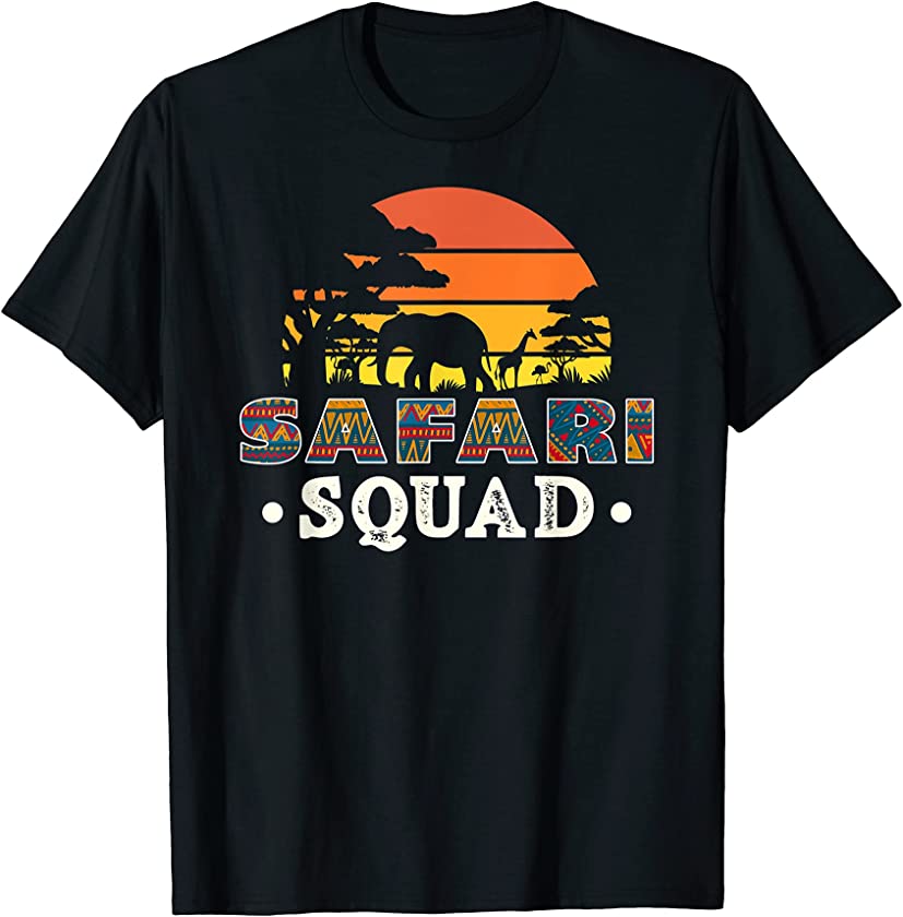 Safari Squad Africa Animals Zoo T-Shirt