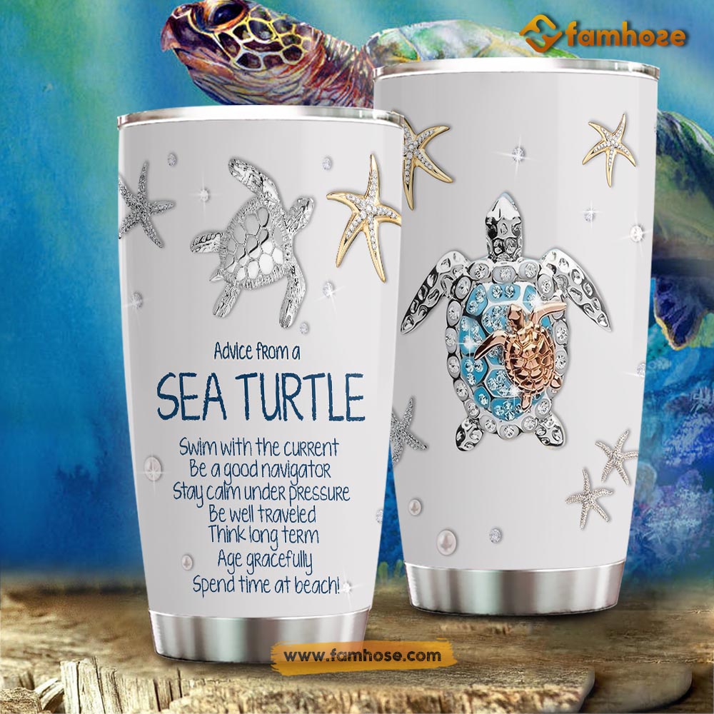 Turtle Tumbler Advice From Turtle Gift For Turtle Lovers