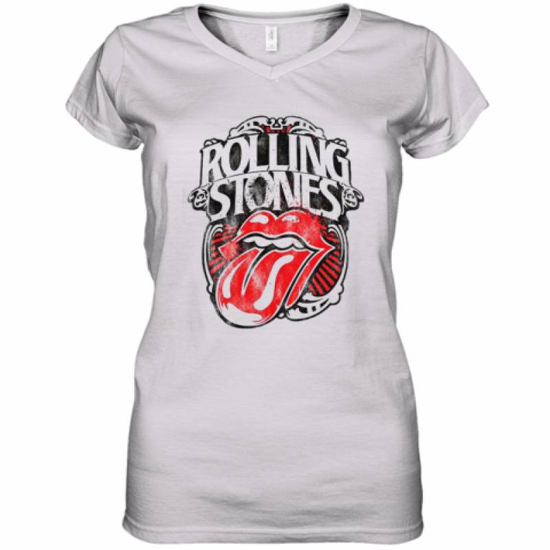 The Rolling Stones Women's V-Neck T-Shirt