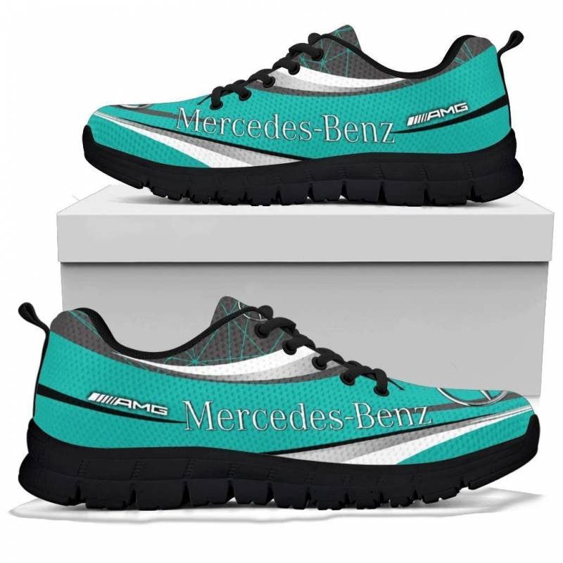 3D Printed Mercedes Benz- BDA Sneakers Ver6 For Men & Women (Jade)