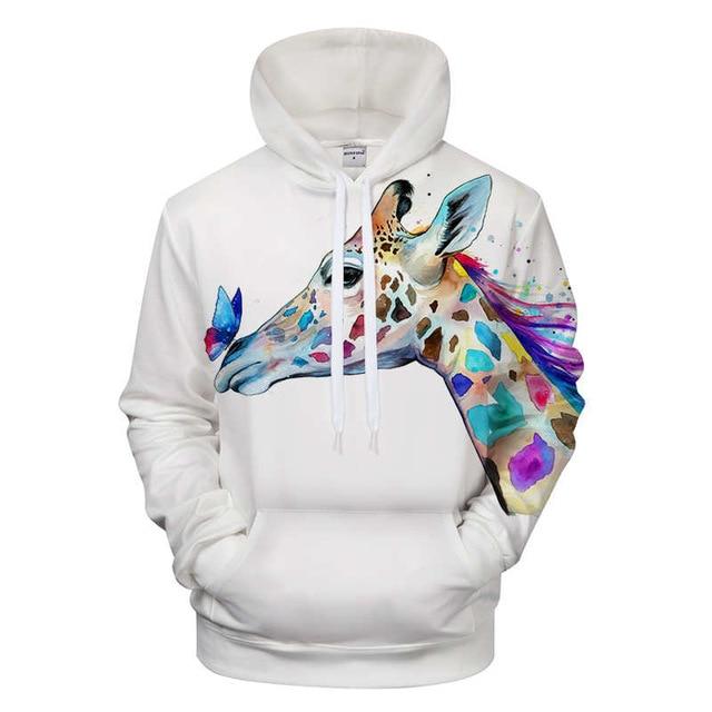 Colorful Giraffe Hoodie