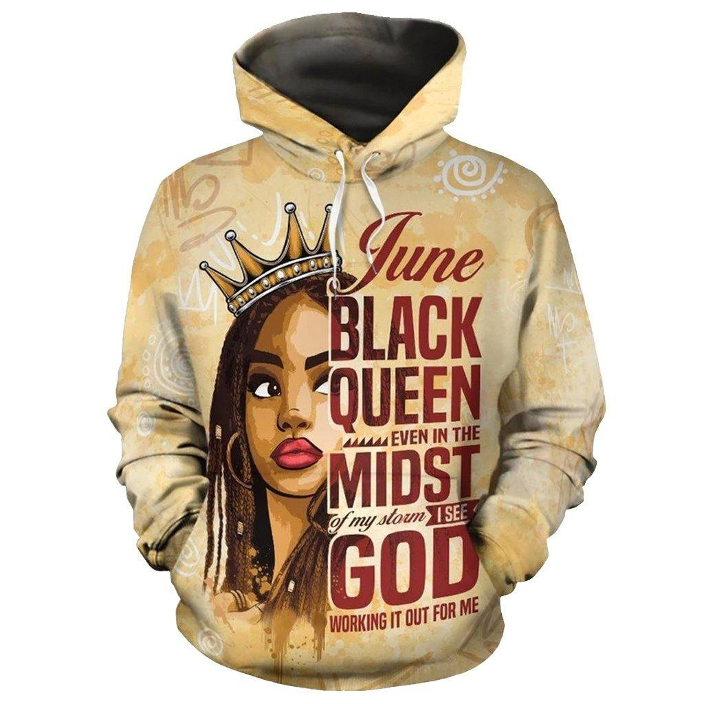 June Black Queen Hoodie For Men And Women