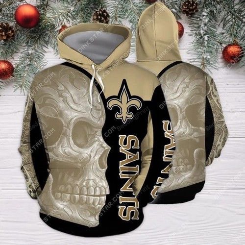 New Orleans Saints Sugar Skull Men and Women 3D Full Printing Hoodie