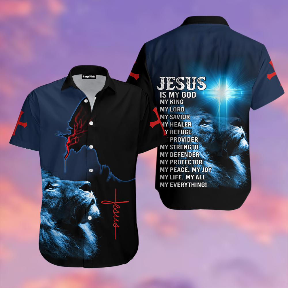 My King Lord Savior Awesome Jesus Aloha Hawaii Shirts For Men And Women Ha30604