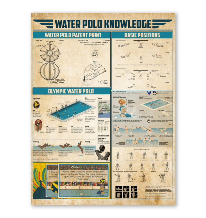 Water Polo Knowledge Unique Poster Present