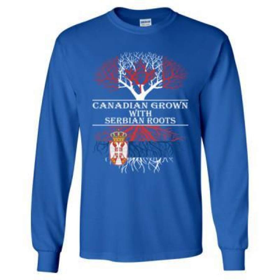 AGR Canadian Grown With Serbian Roots – Long Sleeve T-Shirt