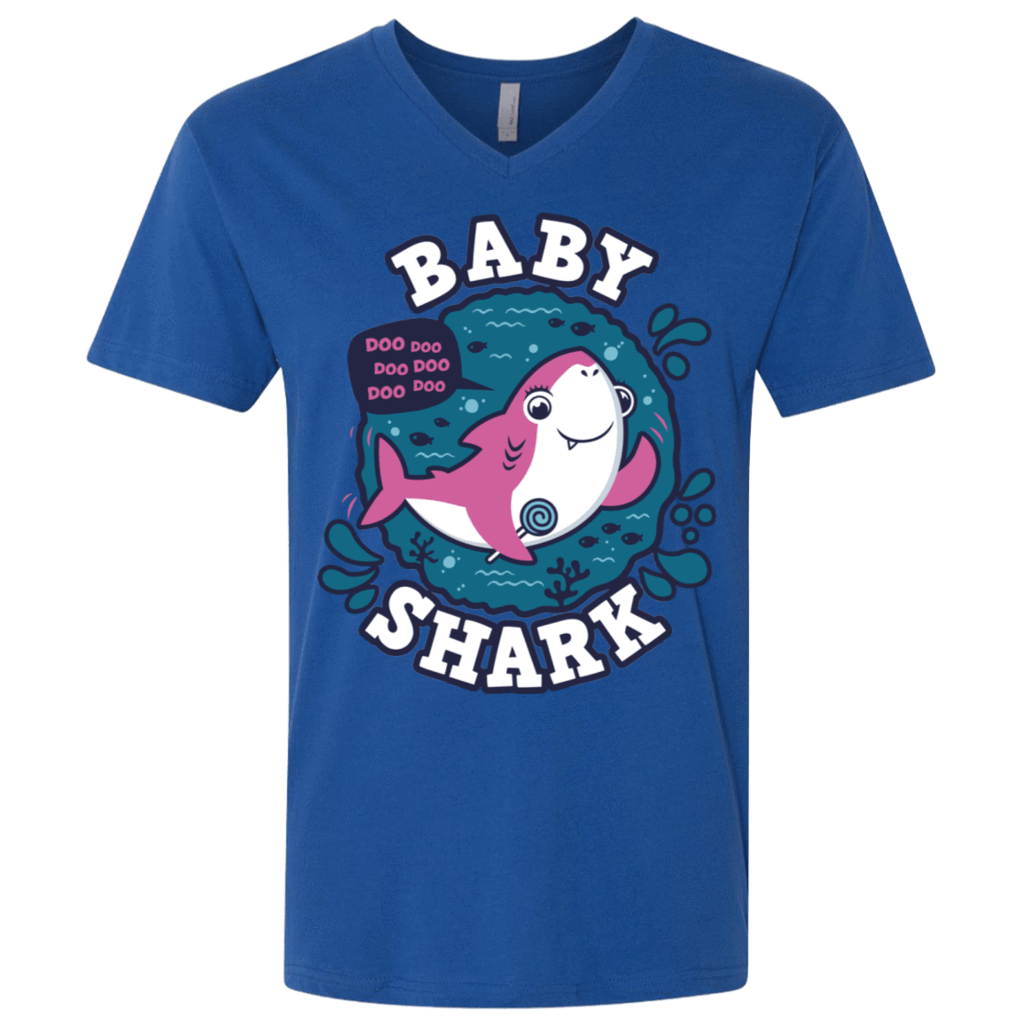 Shark Family Trazo – Baby Girl Men’S Premium V-Neck