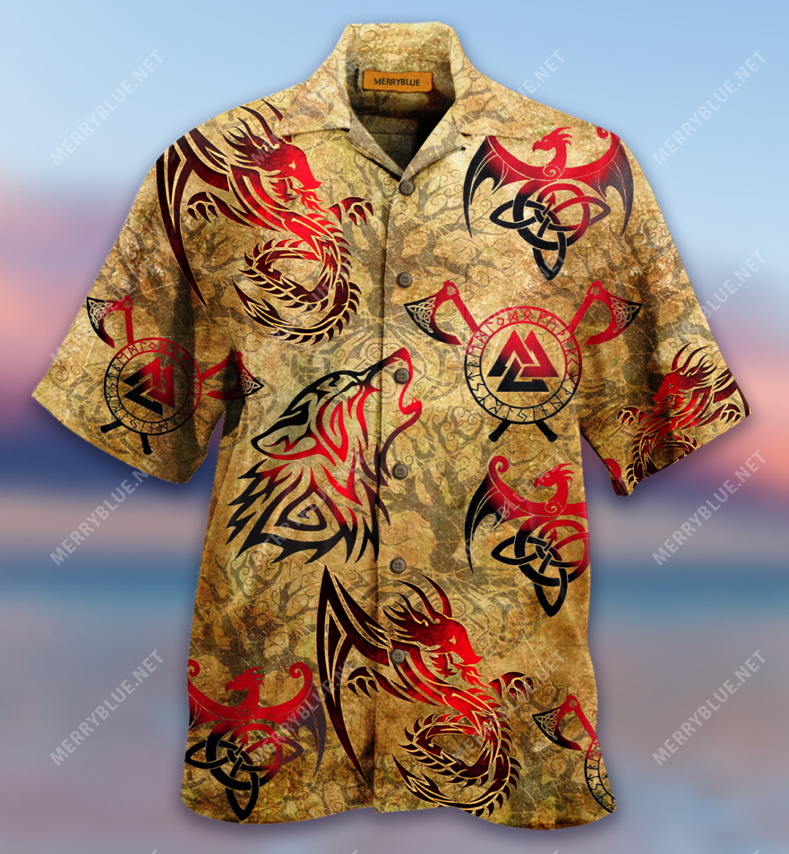 Viking Blood In My Veins Hawaiian Shirt