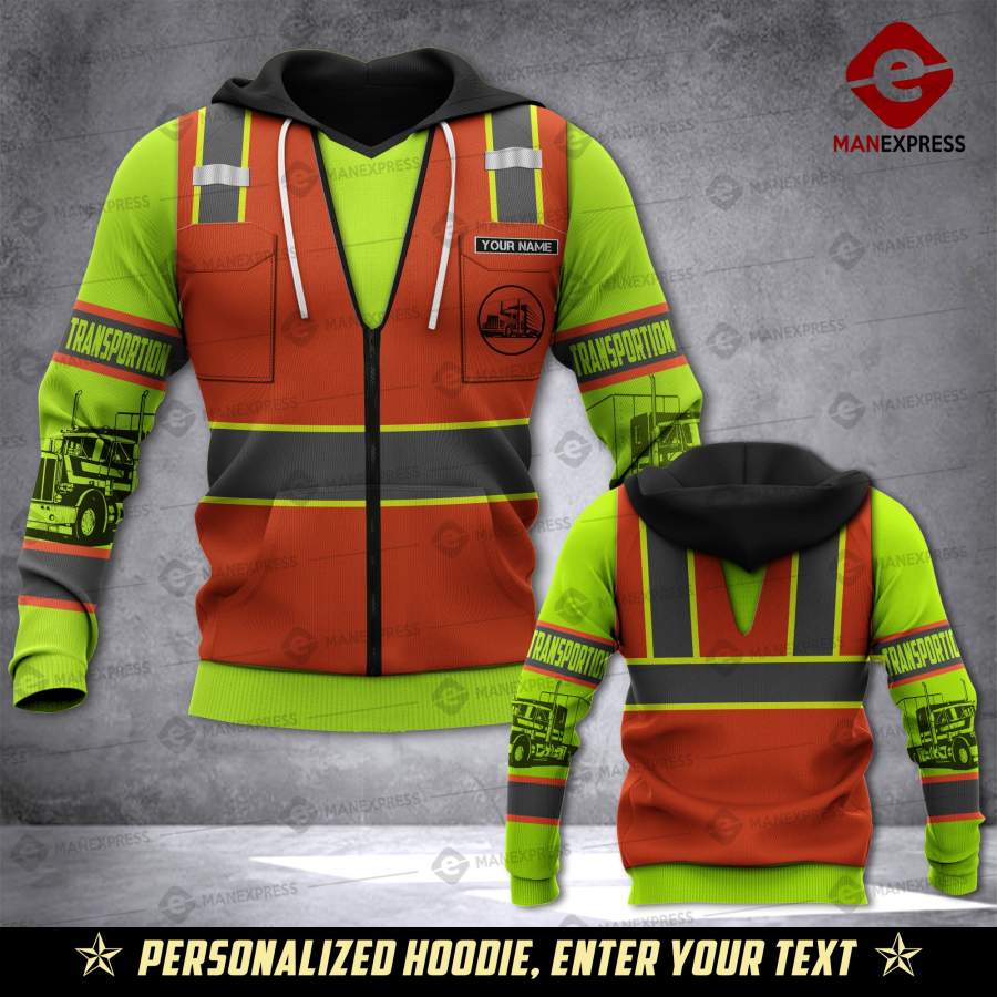 Transportation Safety Customized 3d Printed HOODIE NQA