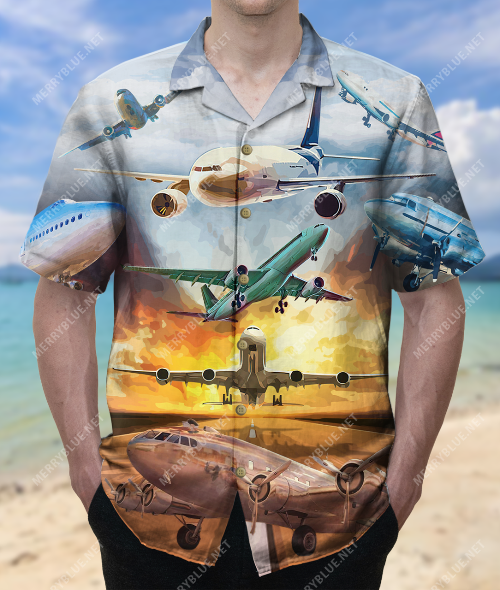 Airplane – The Sky Is Yours If You Are Willing To Earn It Unisex Hawaiian Shirt