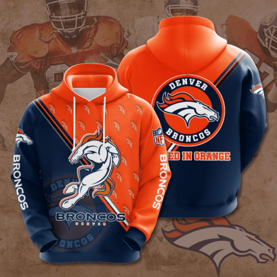 Denver Broncos Hoodie 3D Style2410 All Over Printed