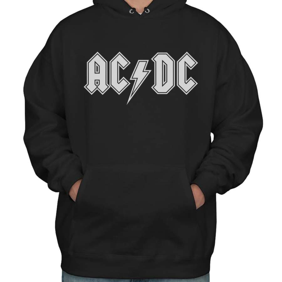 ACDC BW Lightning Bolt Unisex Pullover Hoodie PA