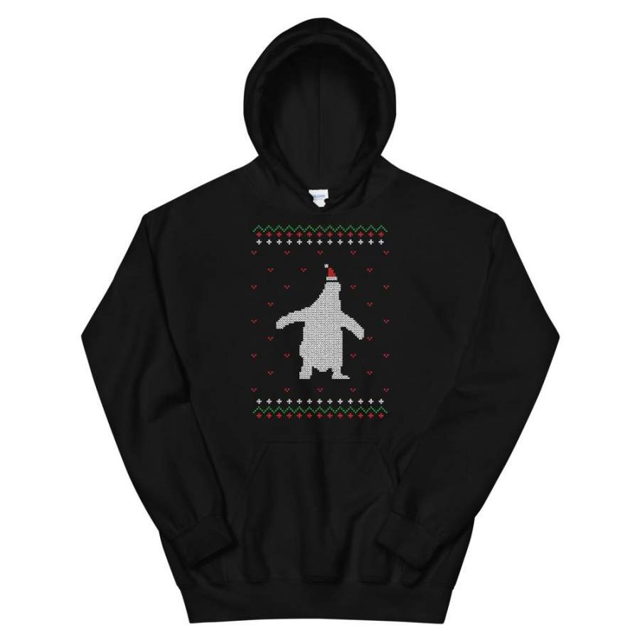 Penguin For Christmas Ugly Sweater Design Unisex Hoodie