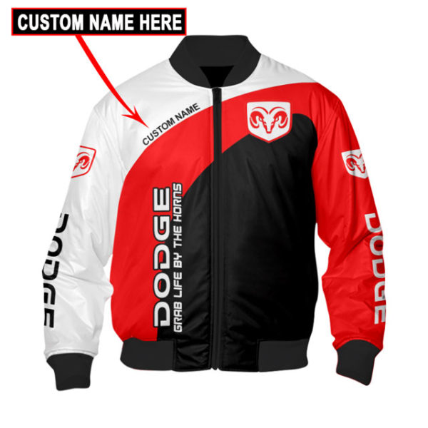 Custom Name Bomber Jacket Dodge, Ram 3D Spring Autumn, Mens Casual Jacket Wc74