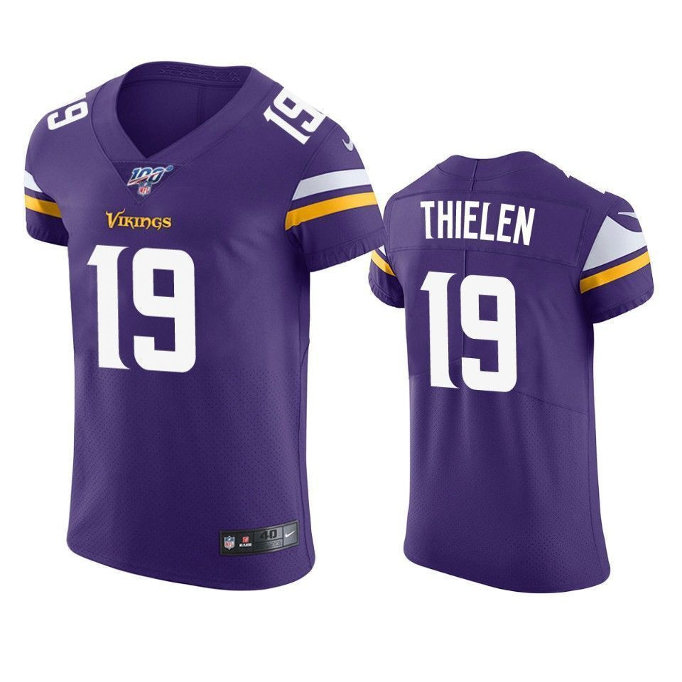 Minnesota Vikings Adam Thielen Purple 100Th Season Vapor Elite 3D Jersey