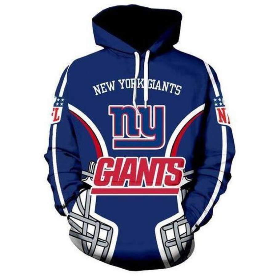 New York Giants Hoodie 3D Style2702 All Over Printed