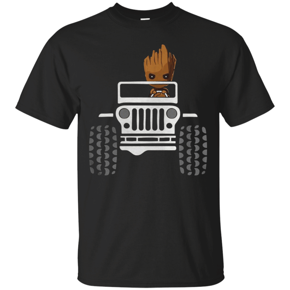 Baby Groot drive Jeep shirt Cotton Shirt