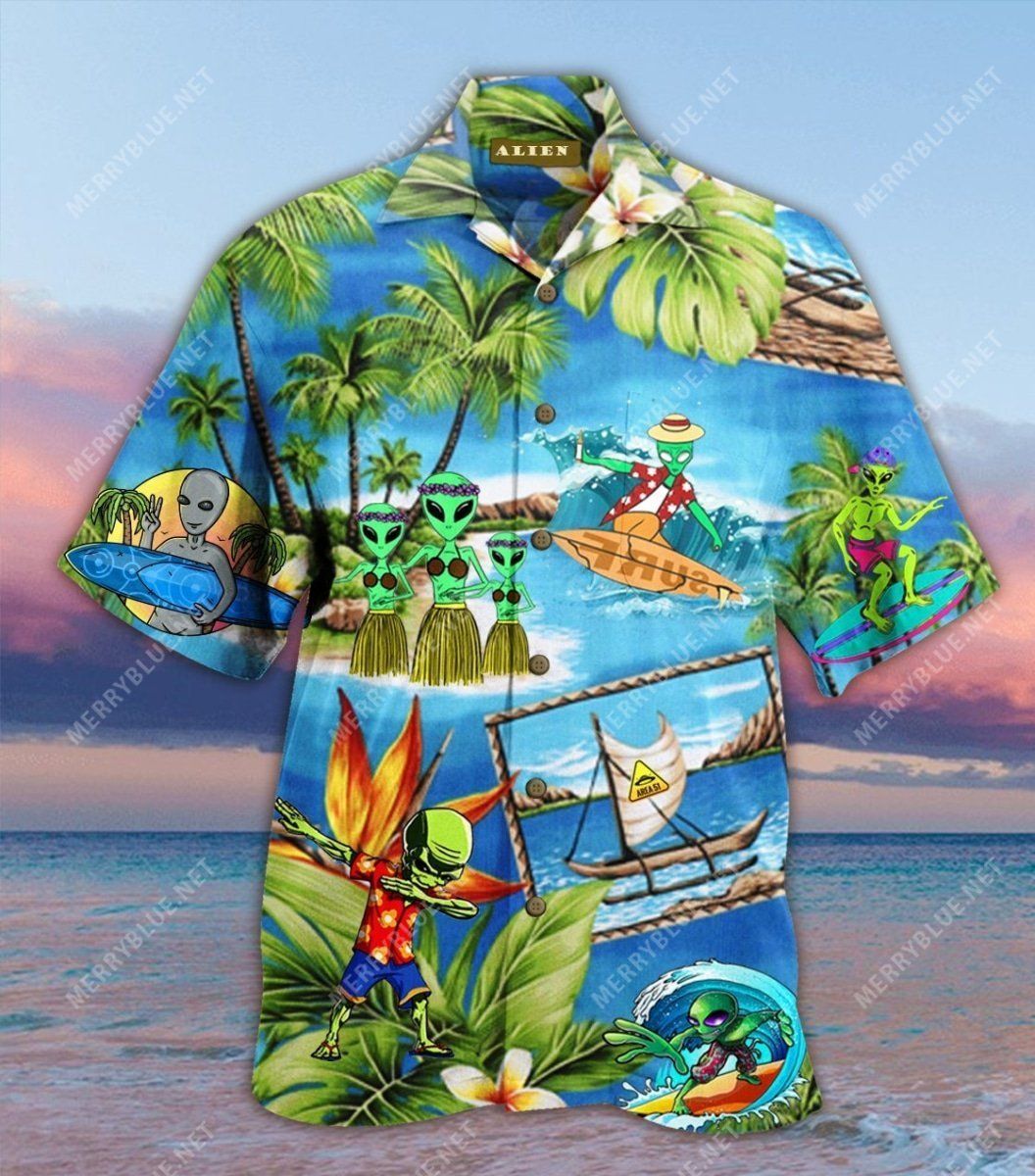 Discover Cool Amazing Alien Unisex Hawaii Shirt Ha4188