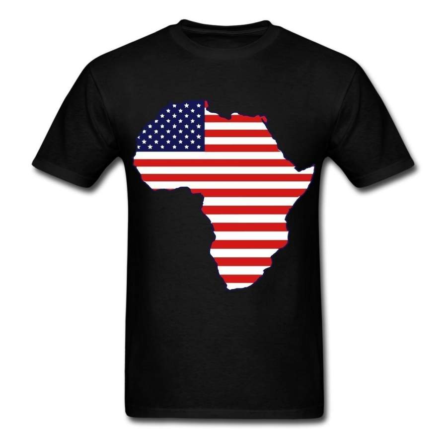 African American Continent Flag Men’s T-Shirt By