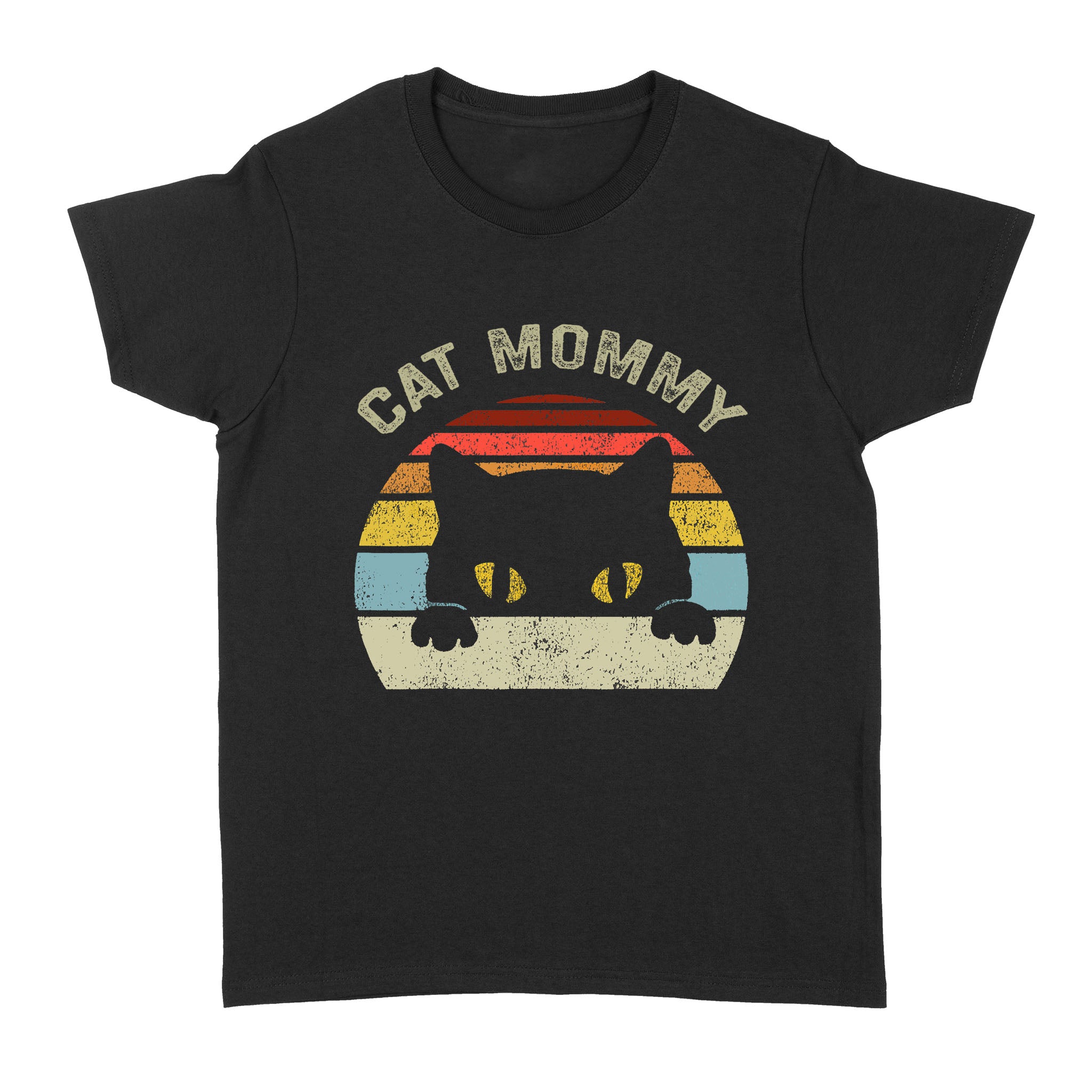 Cat Mommy Women Vintage Retro Black Cats Mom Mother’s Day – Standard Women’s T-shirt