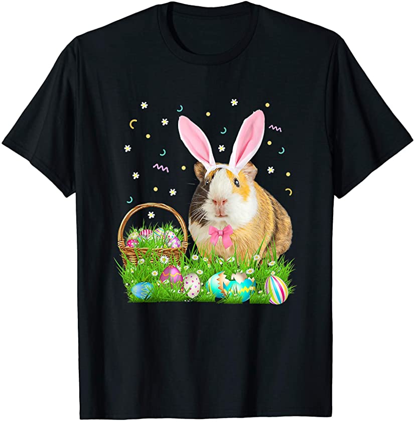 Cute Guinea Pig Easter Day Bunny Eggs Easter Costume Gifts T-Shirt