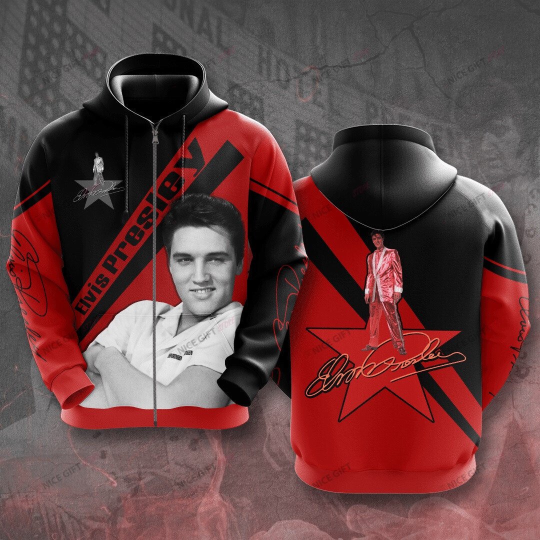 Elvis Presley Zip Hoodie 3D 3Zh-V9J8