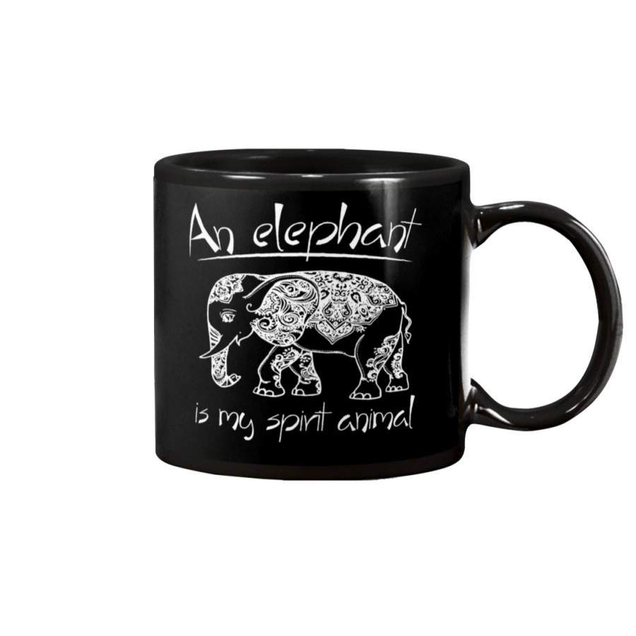 An Elephant Is My Sprit Animal Custom Design Mug